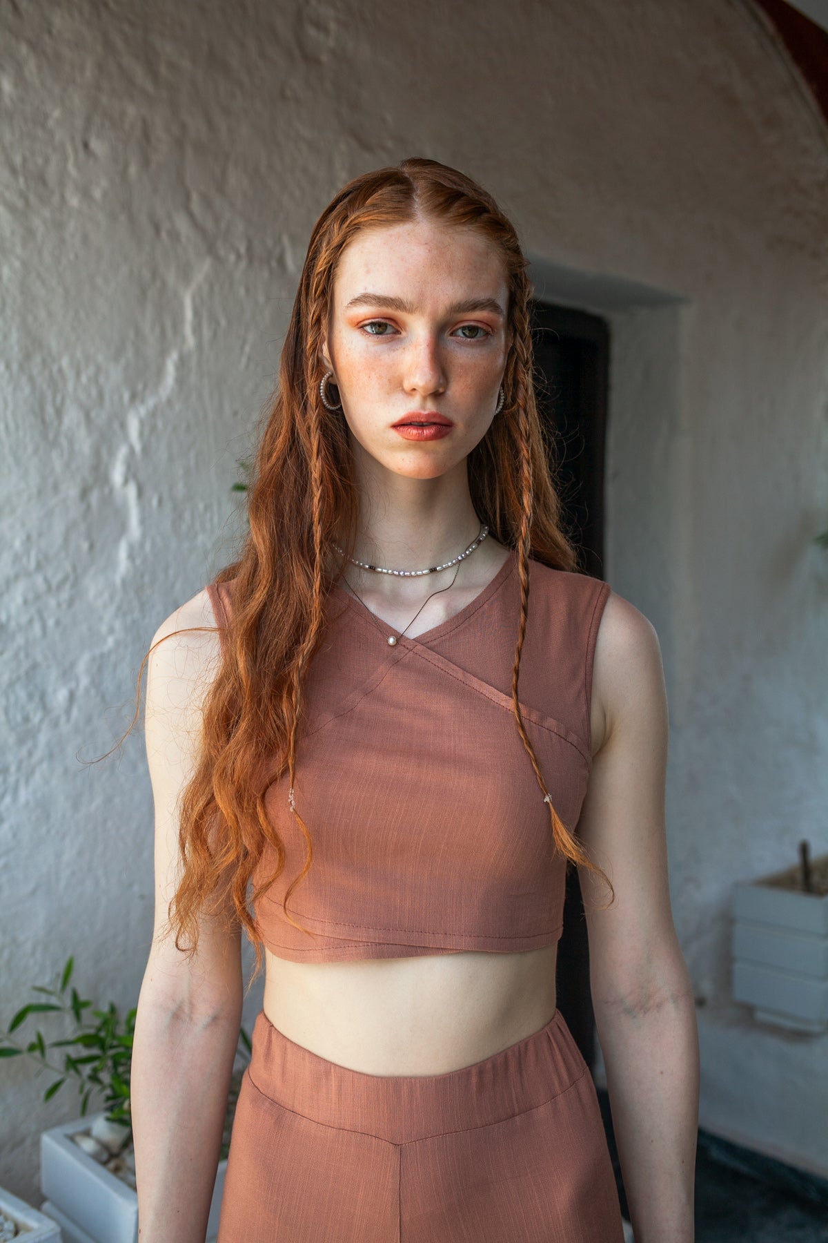 Gaia Top & Zip Culotte Set – Chocolate