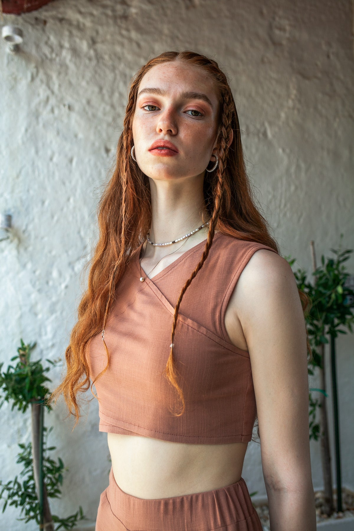 Gaia Top & Zip Culotte Set – Chocolate