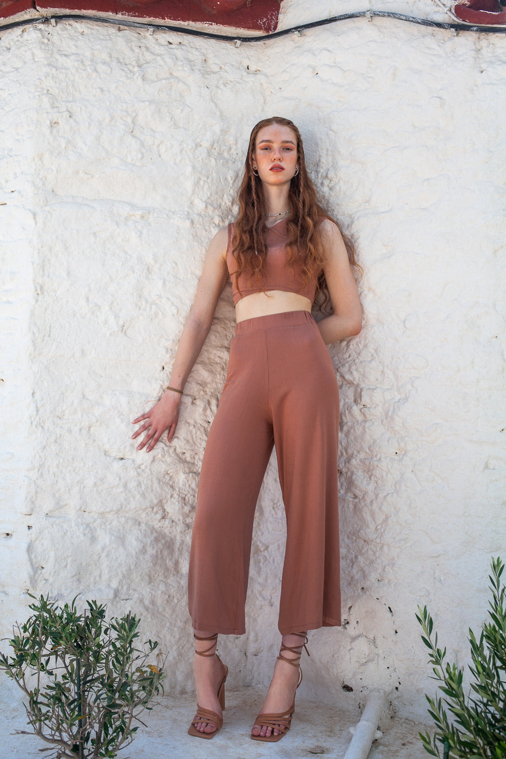 Gaia Top & Zip Culotte Set – Chocolate