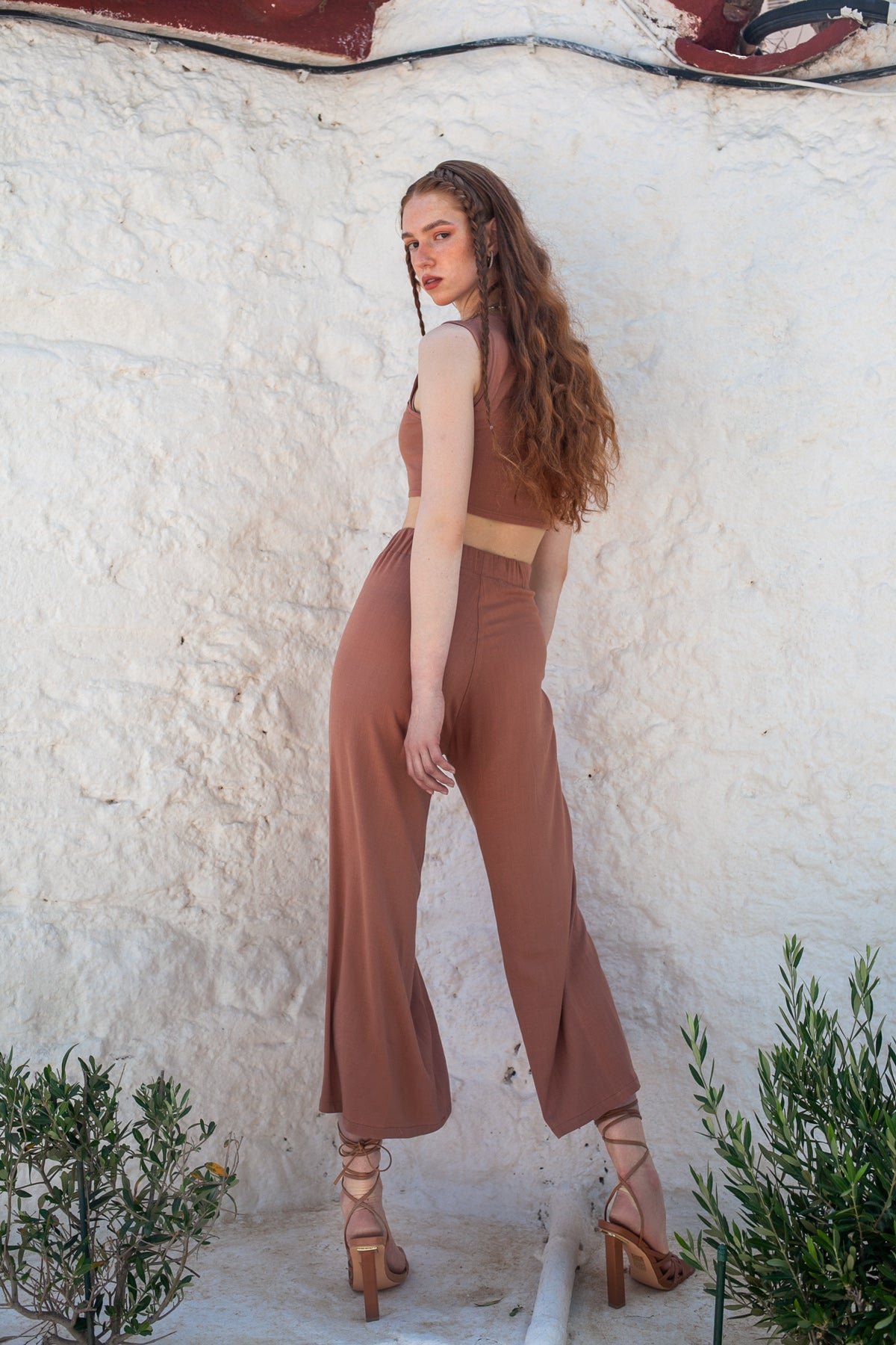 Gaia Top & Zip Culotte Set – Chocolate