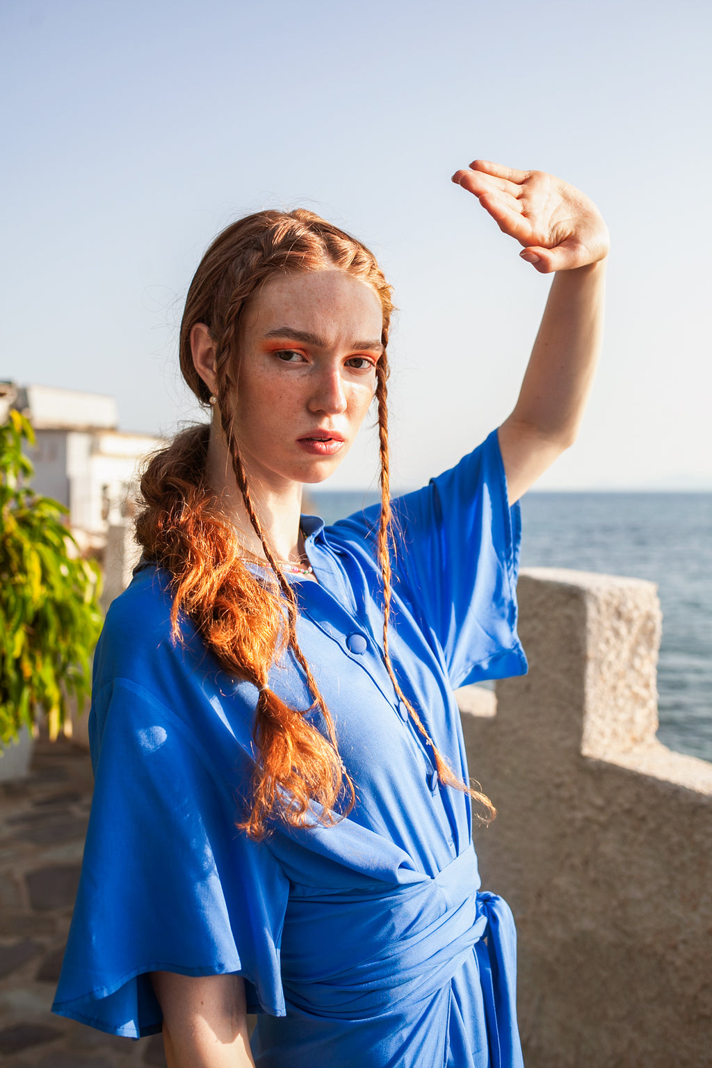 One Way Playsuit – Blue