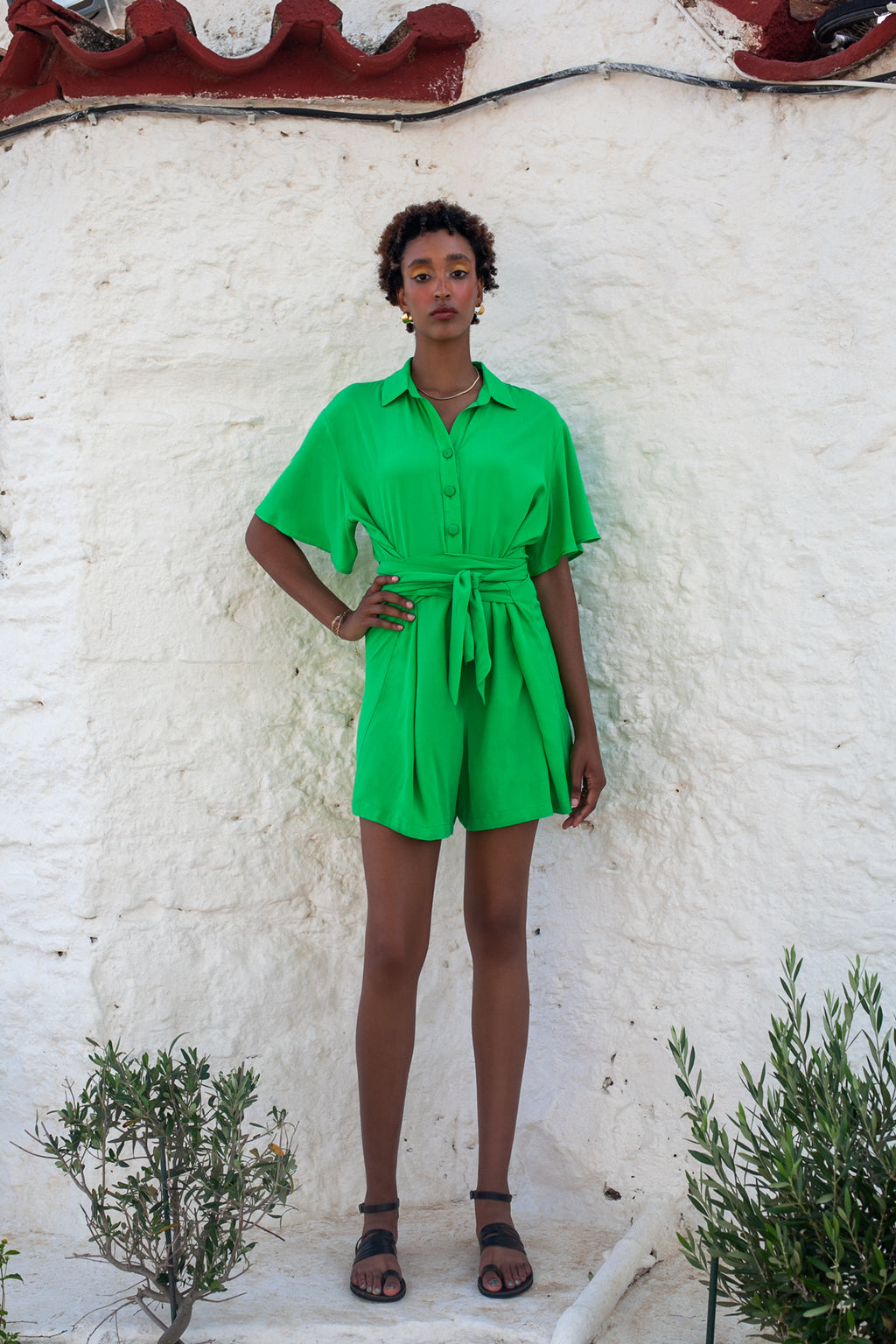 One Way Playsuit – Green