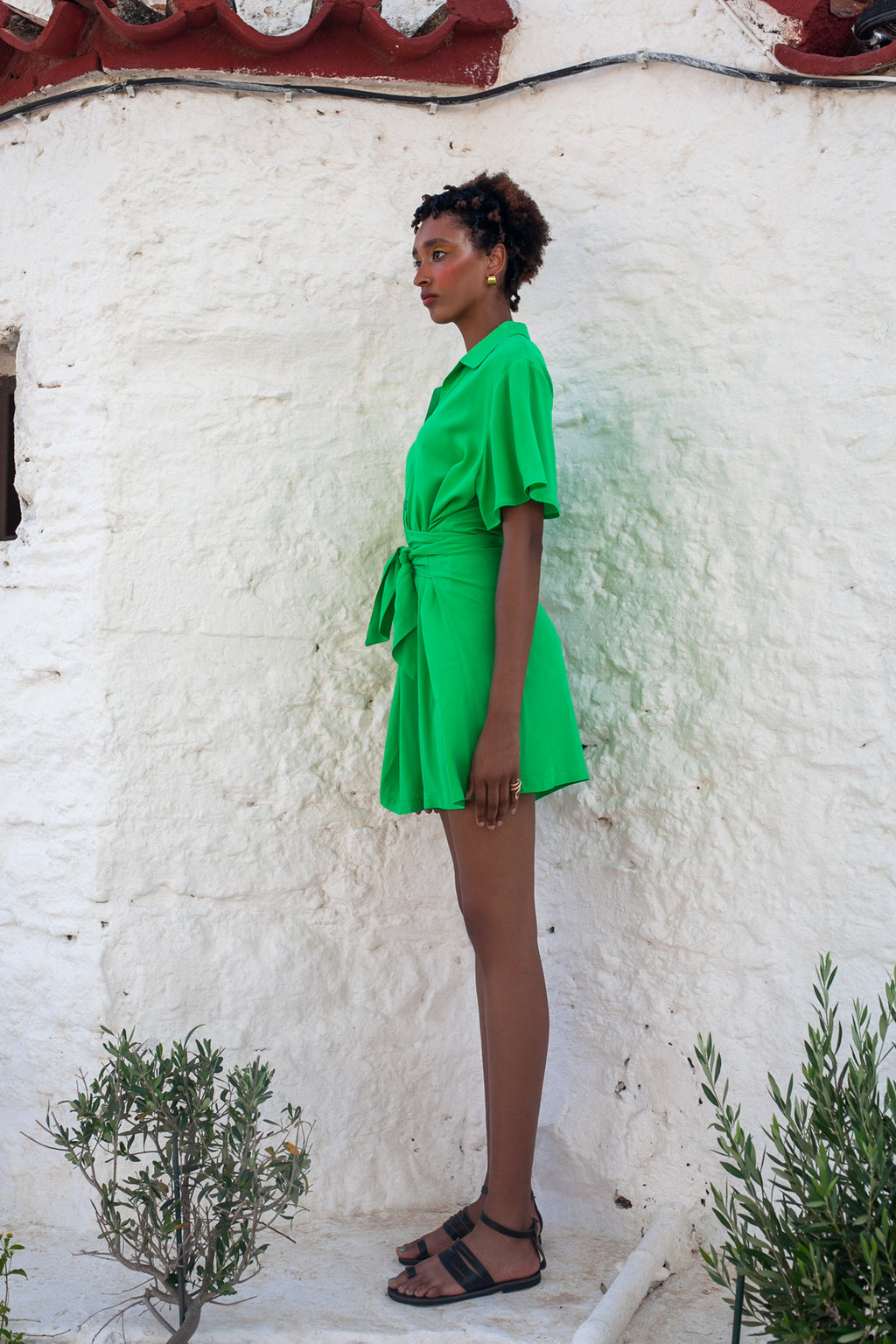 One Way Playsuit – Green