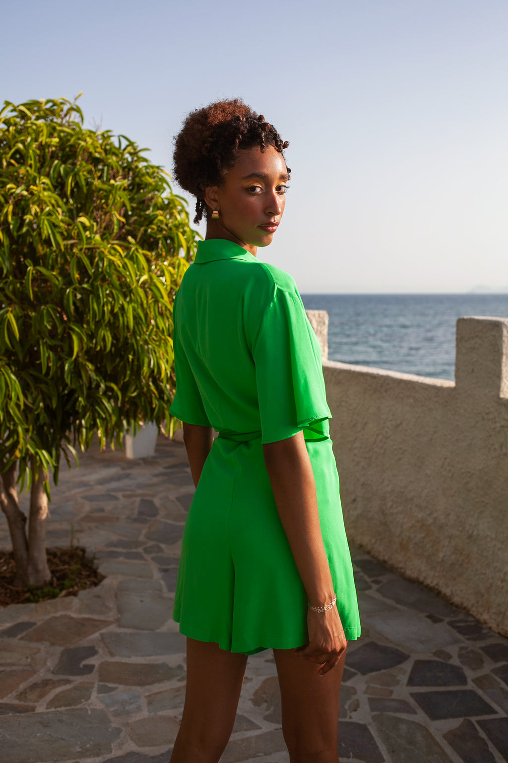 One Way Playsuit – Green