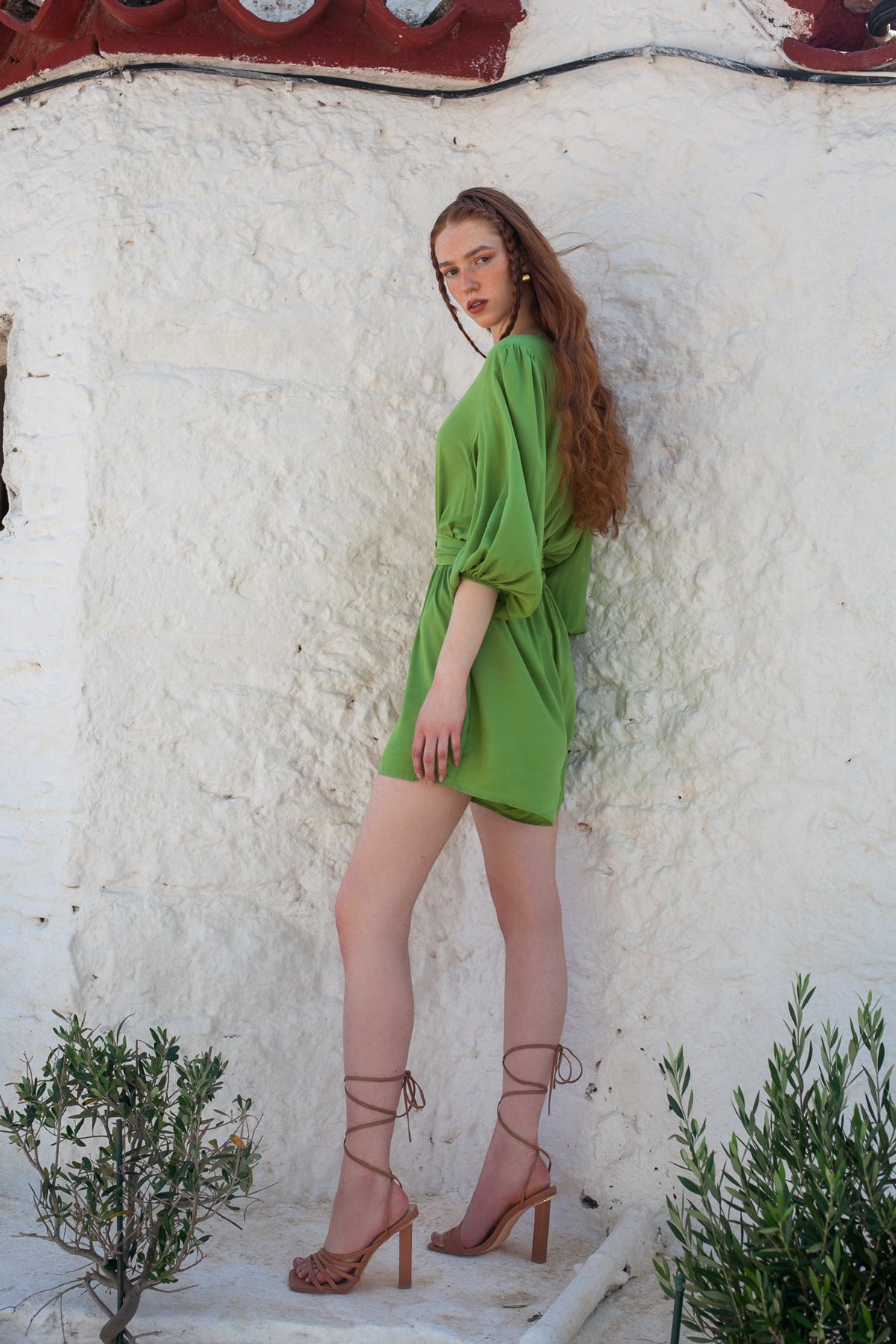Nostalgia Playsuit - Olive
