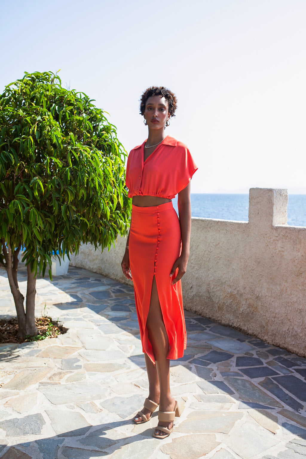 Summerflirt Skirt – Coral